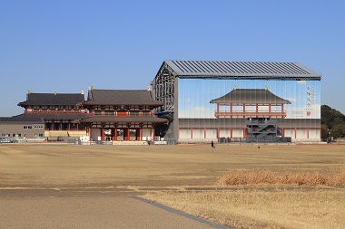 第一次大極殿院東楼復原整備工事のイメージ写真