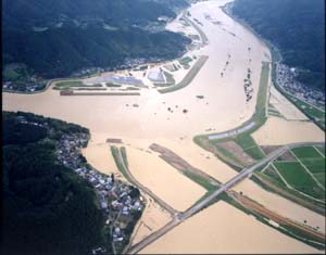 福知山市千原・河守付近