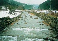 整備された一乗川