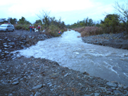 フラッシュ時の旧河道