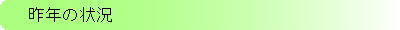 昨年の状況