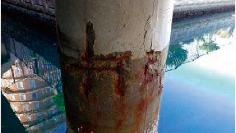 橋脚(腐食状況)