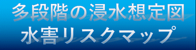 多段階の浸水想定図　水害リスクマップ
