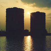 大和川河口付近<br>【平成3年11月】