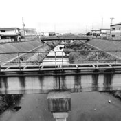 第二寝屋川 玉串橋より上流<br>【昭和62年6月5日】