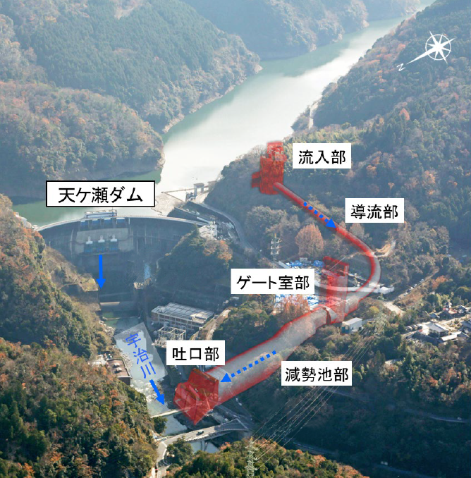 天ケ瀬ダムマップ